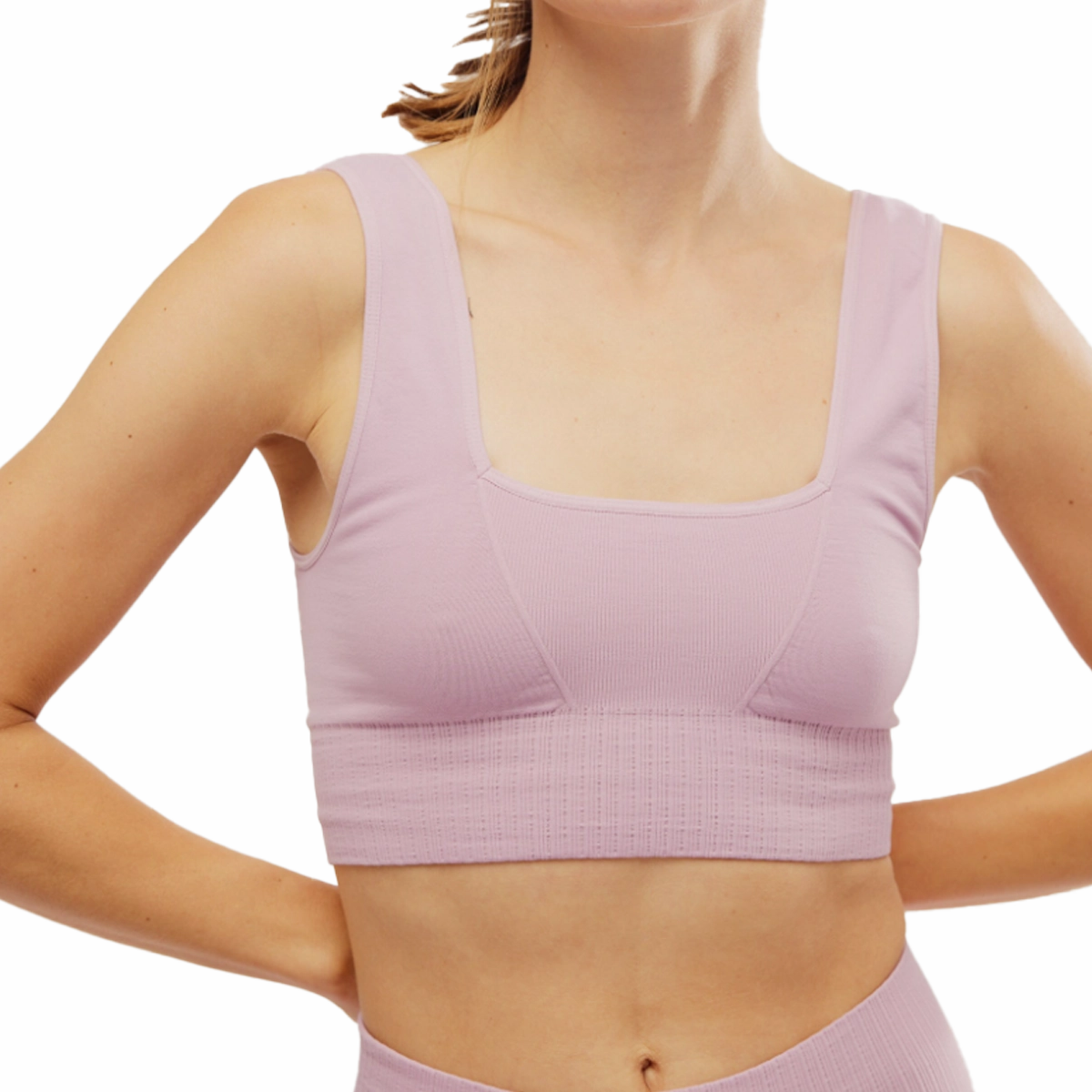 Women's Good Karma Square-Neck Bra Performance Fabric