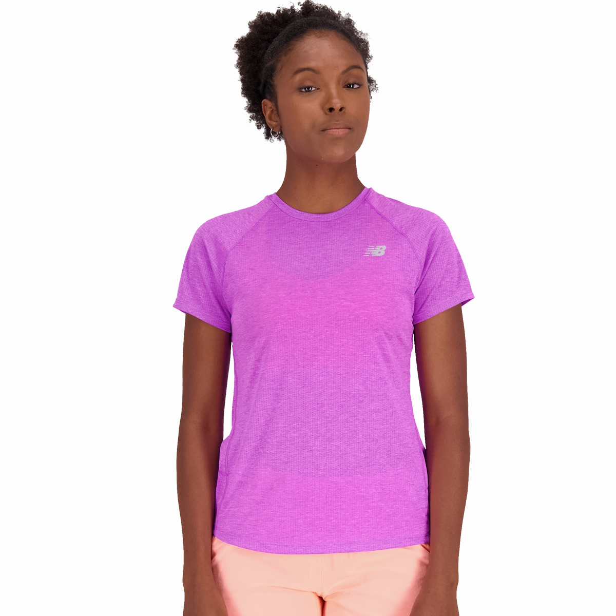 Women's Impact Run Short Sleeve Brushed Cotton Blend