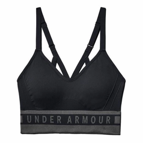 Women's Seamless Longline Bra Secure Closure Breathable mesh panel