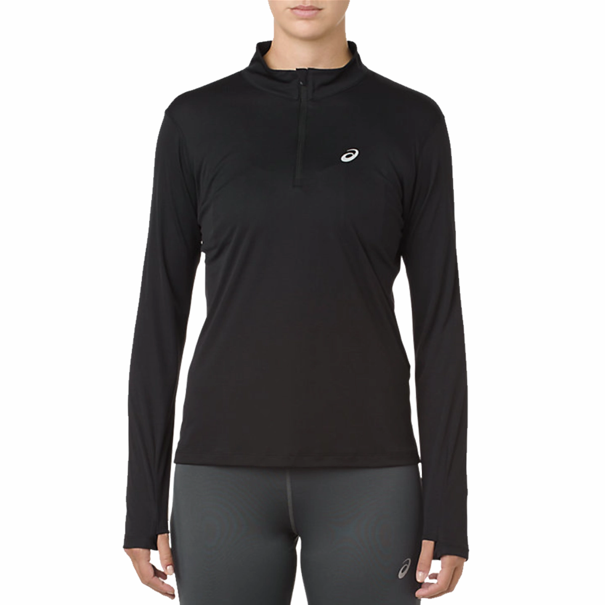 Women's Silver Long Sleeve 1/2 Zip Code Soul
