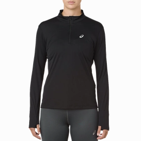 Specialty Item Interview Women's Silver Long Sleeve 1/2 Zip