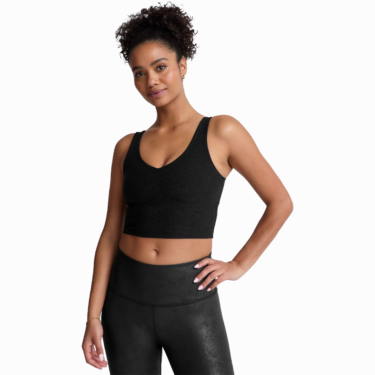 Mood Fit Work Commute Budget Friendly Women's Spacedye Good Day Cropped Tank