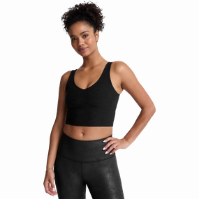 Wrinkle Resistant Fitness Lover Ultra Light Outdoor Running Women's Spacedye Good Day Cropped Tank