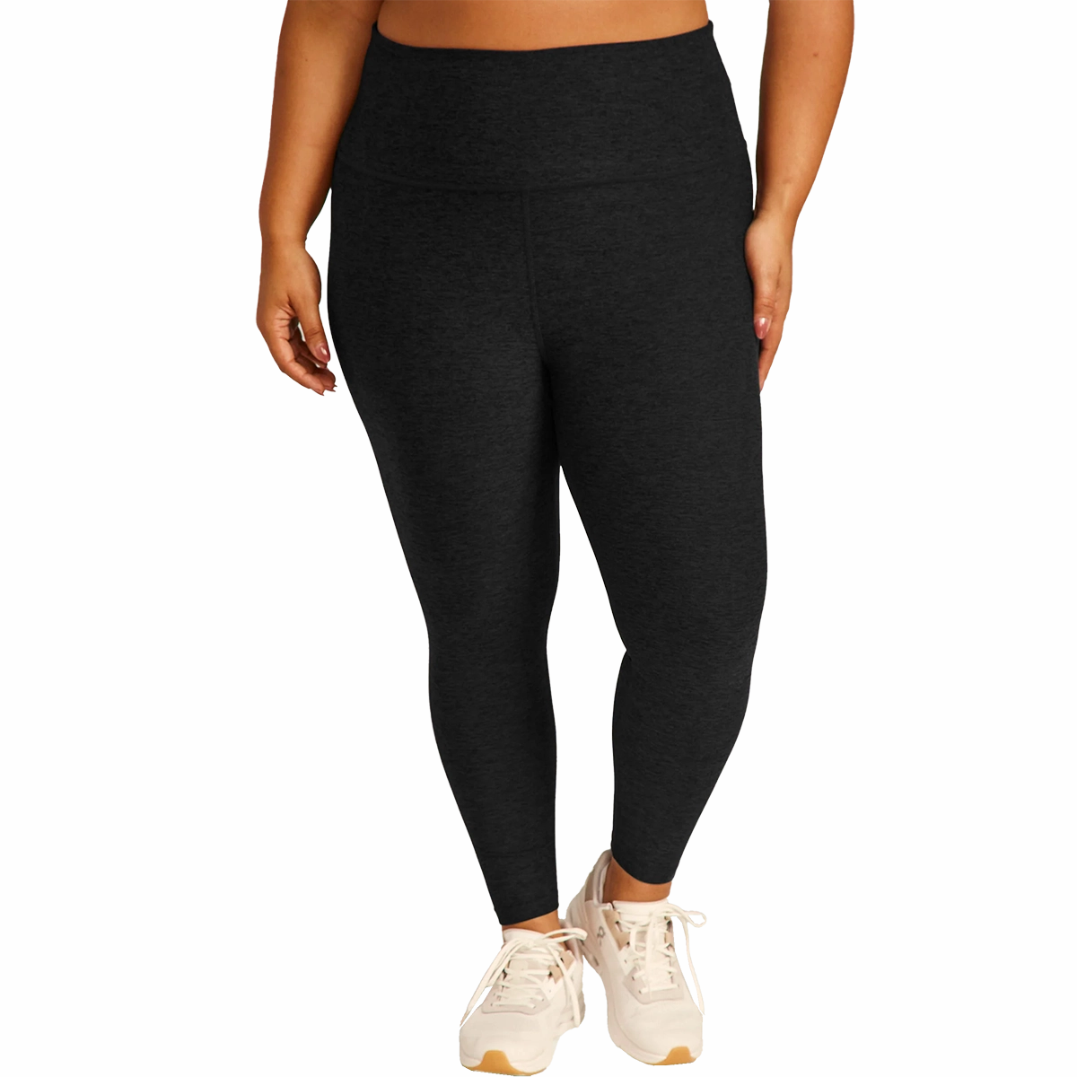 Women's Spacedye High Waisted Midi Legging - Extended Rib Knit Beginner Level Smart Design