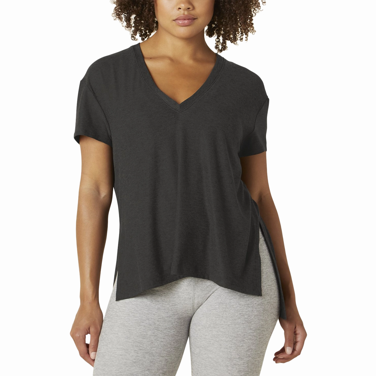 Women's Split Up Long Tee Stylish Layer