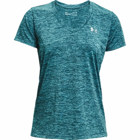 Women's Tech Twist SS V-Neck tent event