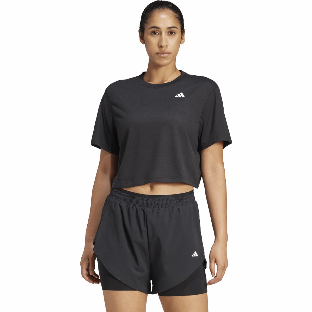 Women's Train Essentials Boxy Workout Tee Quick Release Moisture Management Travel Ease