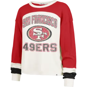 Women's 49ers Double Header Curve Toni Long Sleeve HighVisibility Trim FastDrying Inner Layer