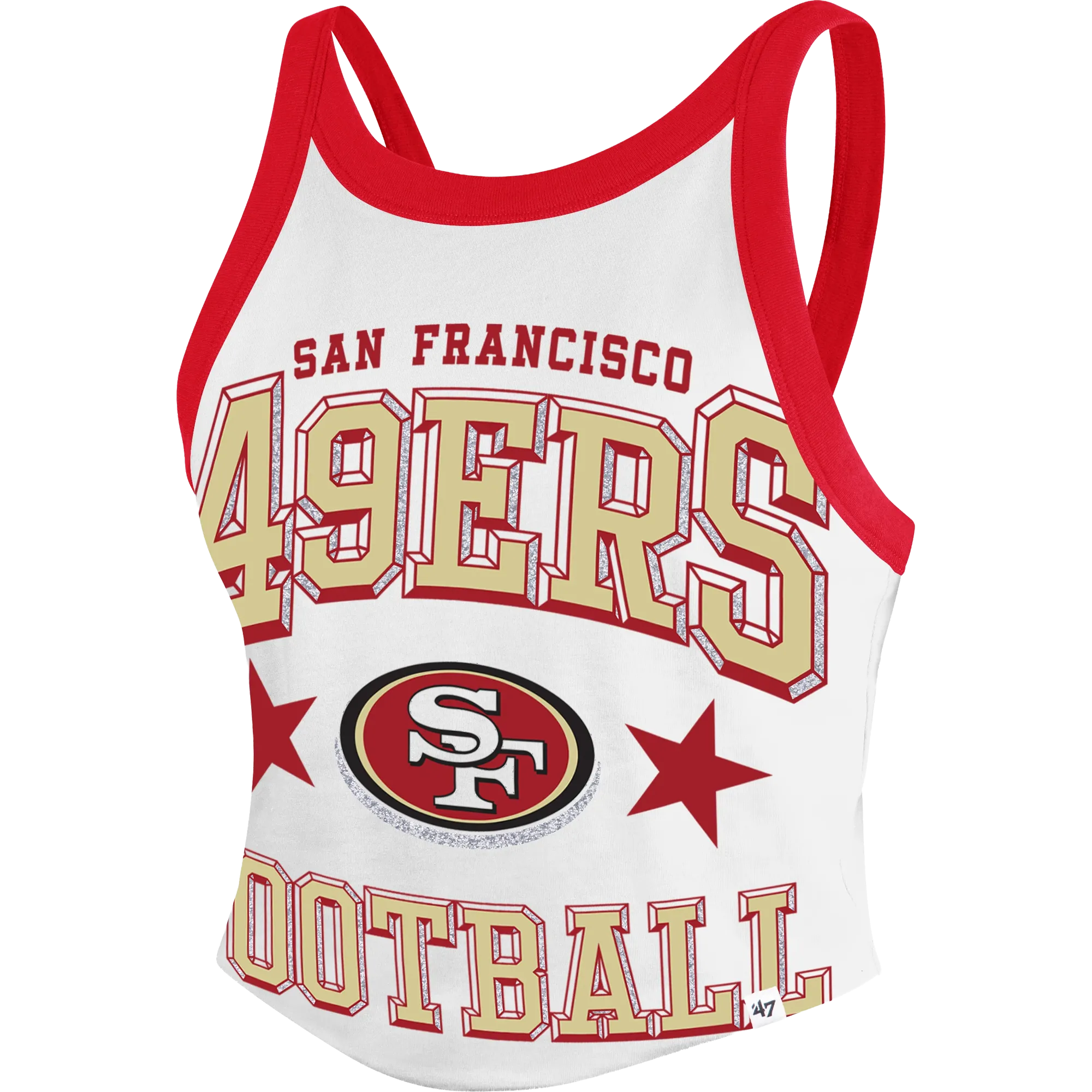 Women's 49ers Energizer Sporty Tank ChafeFree Design