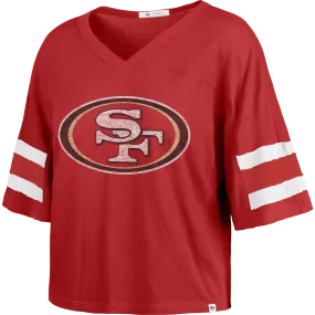 Airtight Zipper Women's 49ers Premier Scout Crop Tee