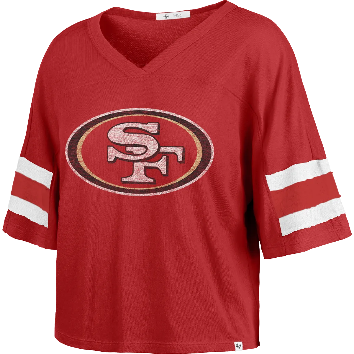 Airtight Zipper Women's 49ers Premier Scout Crop Tee