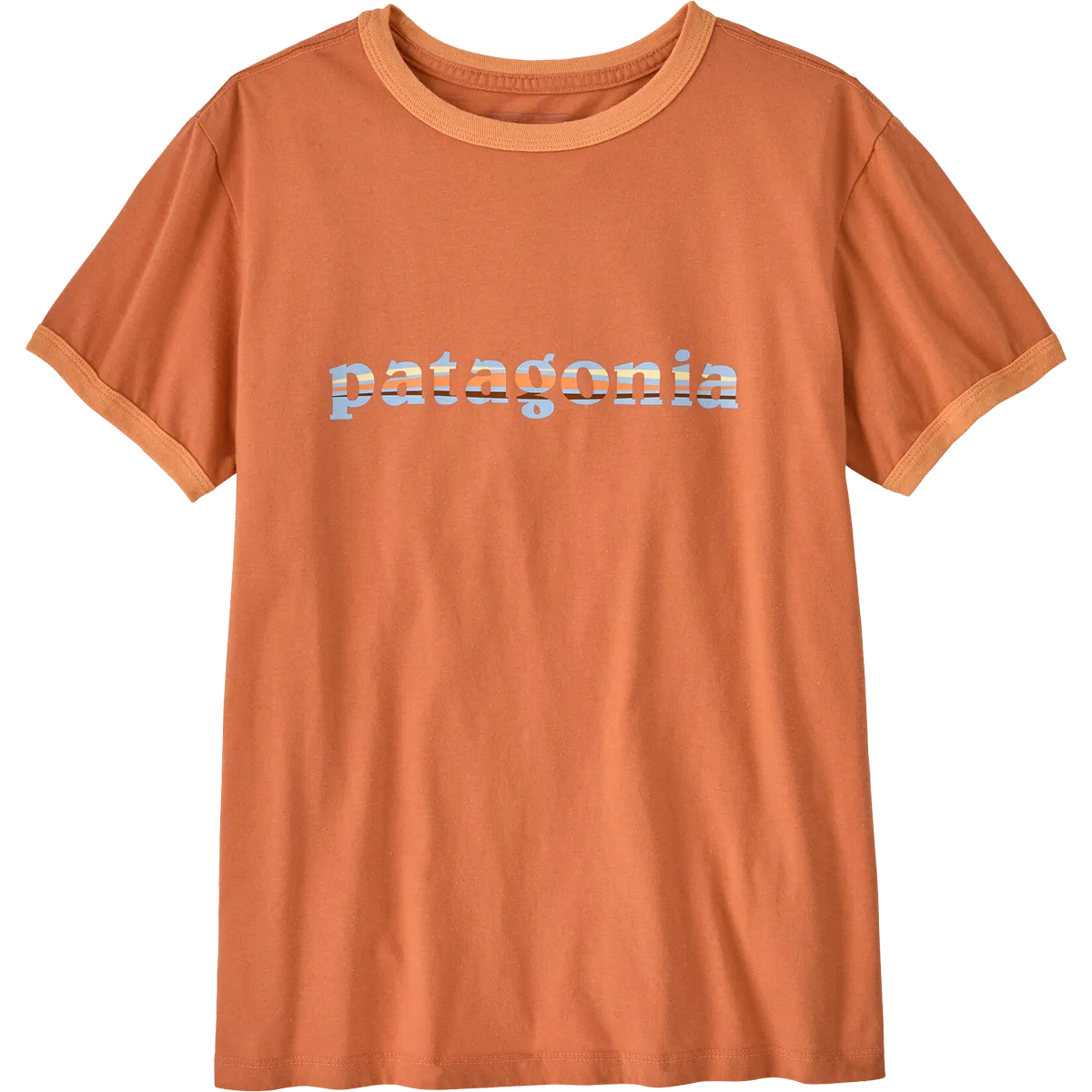 Coastal Chic Snow Core Women's '73 Text Logo Org Ringer Tee