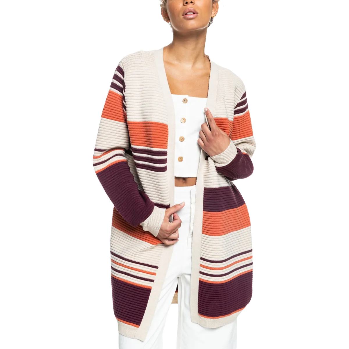 AbrasionResistantThread Women's Above The Sun Colorblock Cardigan