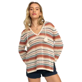 Women's After Beach Break Poncho Hoodie Spring Glow