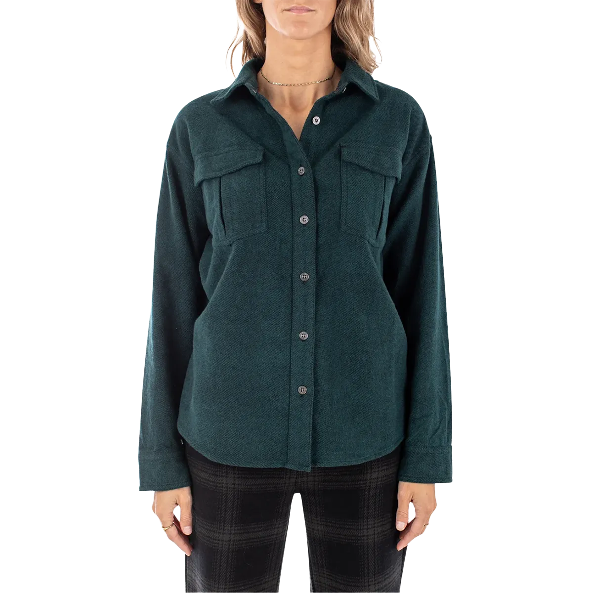 Women's Anchor Flannel Tagless Labeling