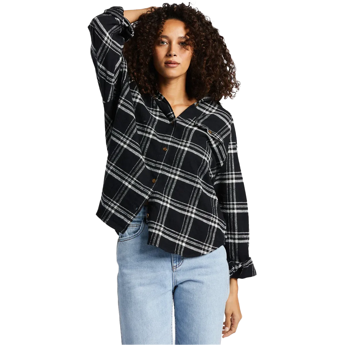 Women's Best Time Long Sleeve Shirt Organza Fit Loose Thread