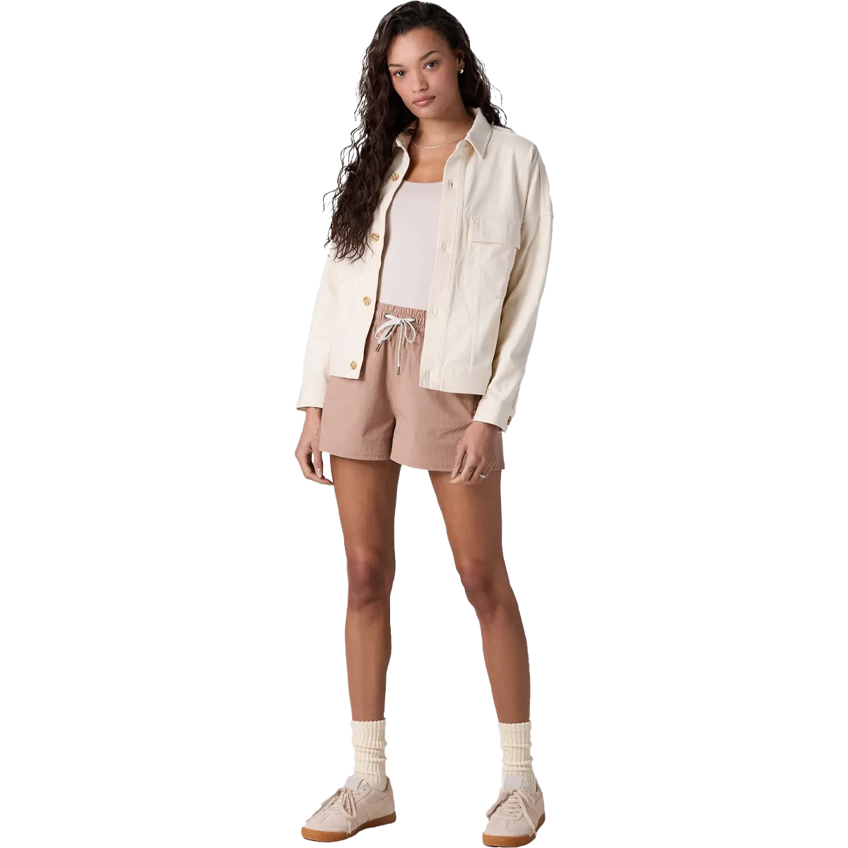 Tagless Labeling Thick Fiber Women's Birch Short