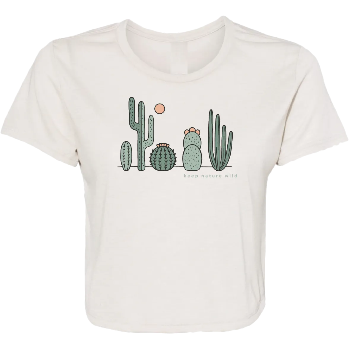 Semi Formal Women's Cactus Friends Cropped Tee