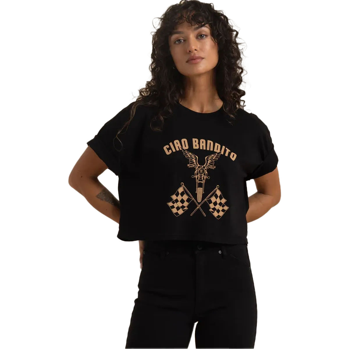 Women's Ciao Cropped Boxy Tee Tale Core ElasticFree