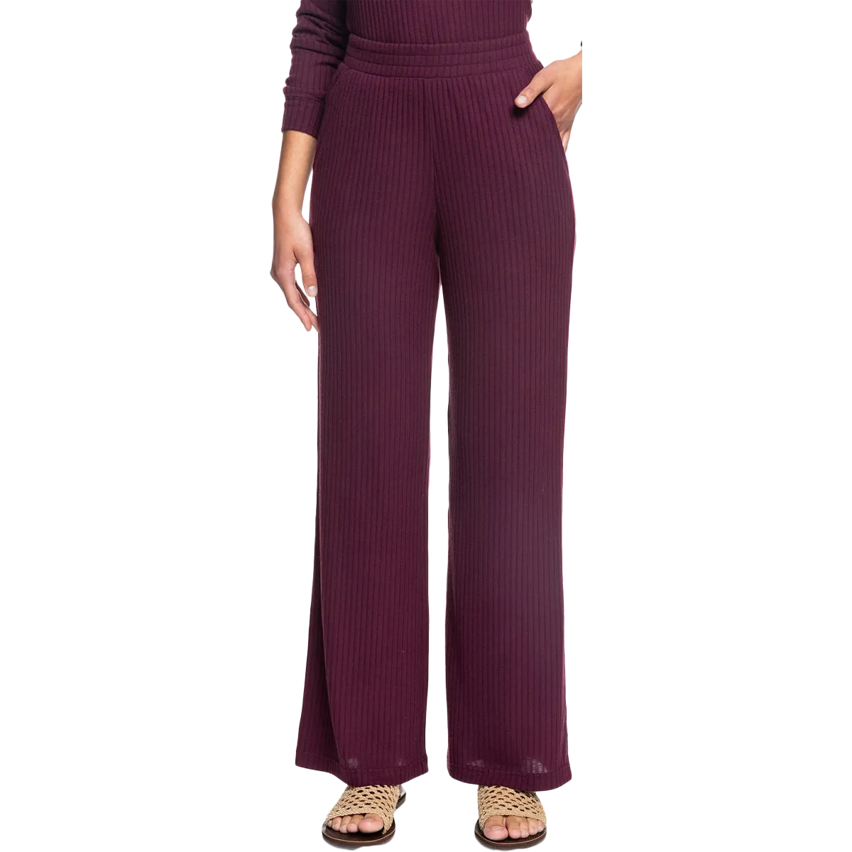 Women's Comfy Place Cozy Ribbed Pants MicroPerforatedTexture