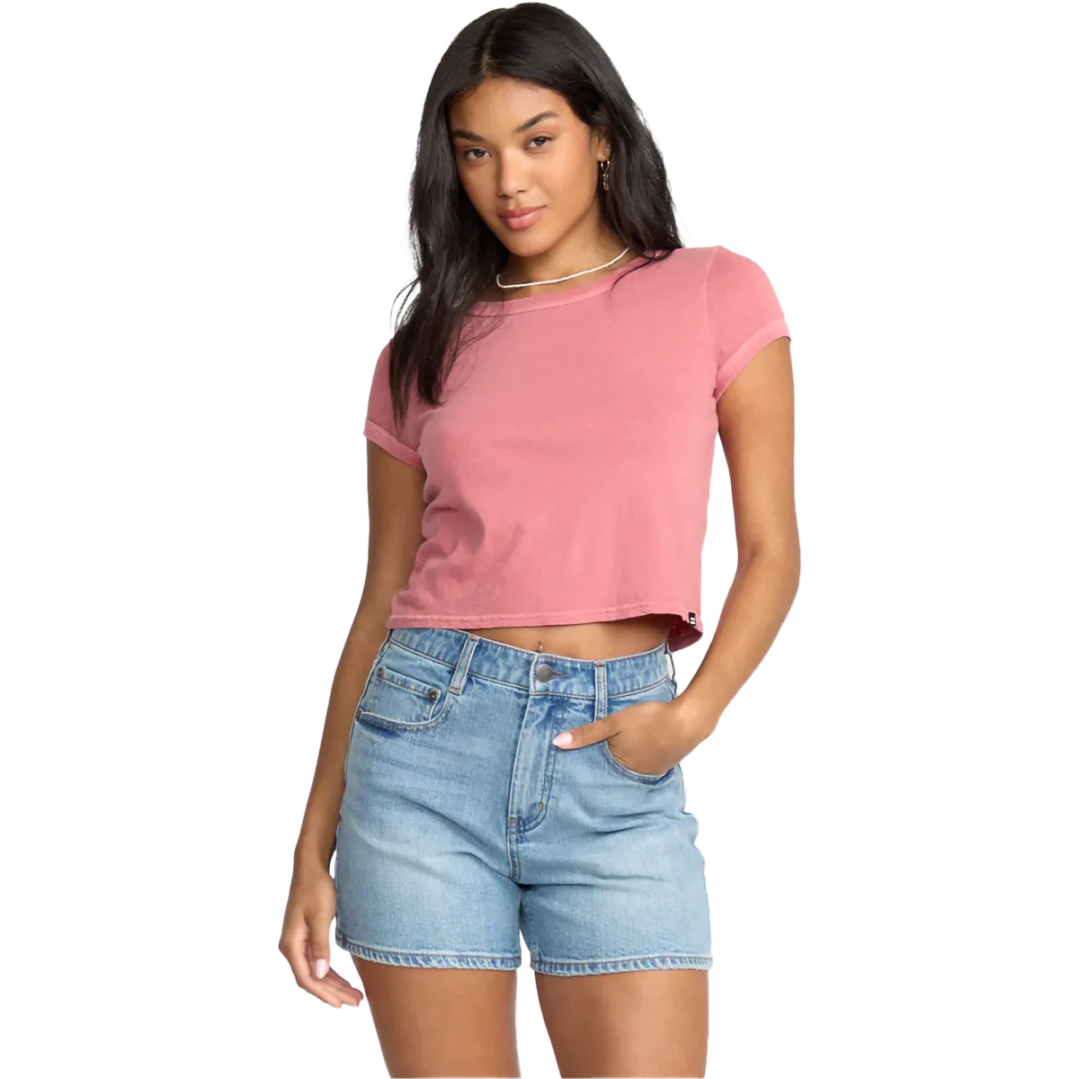 Tough Core Joy Mood Women's Daily Tee Short Sleeve Knit