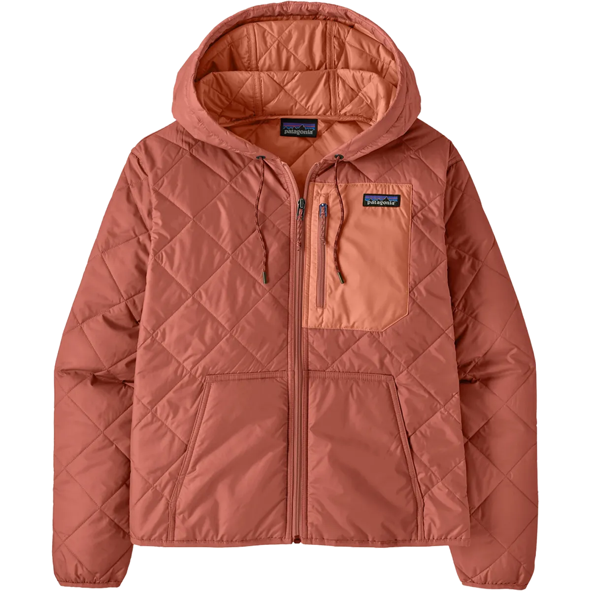 Women's Diamond Quilt Bomber Hoody Walk Mood