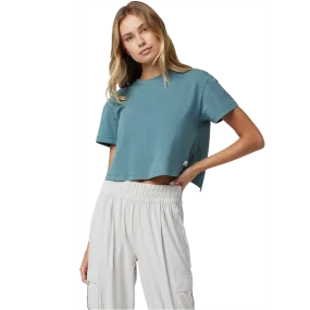Women's Feather Cross Back Short Sleeve AbrasionFree Edging