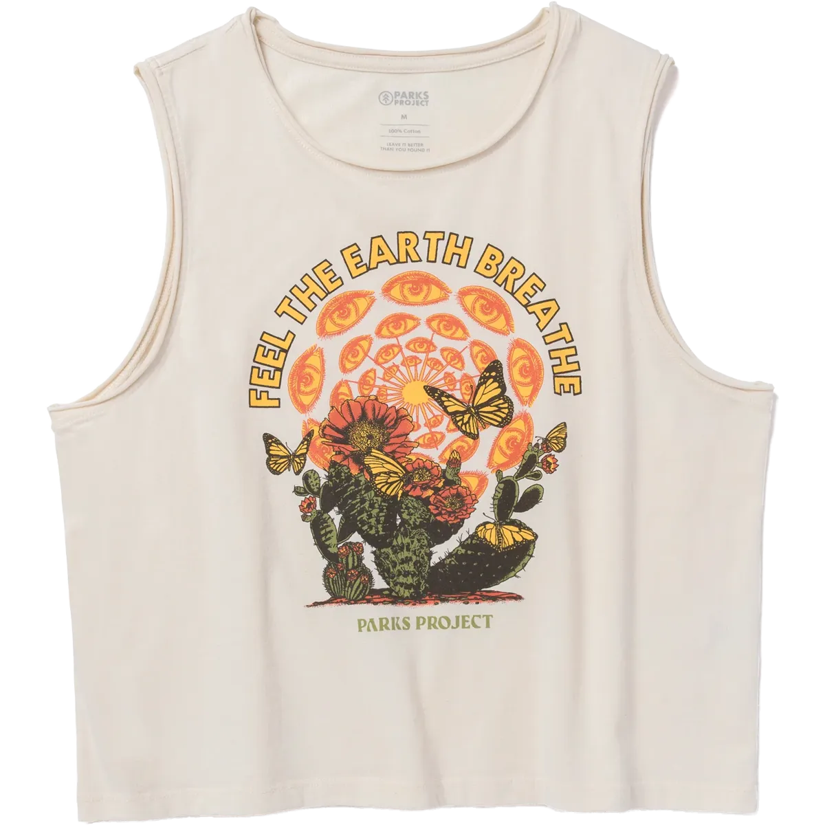 Women's Feel the Earth Breathe Butterfly Tank Design Edge