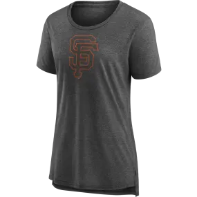 UVProtection QuickRelease Closures Women's Giants Triblend Logo Short Sleeve
