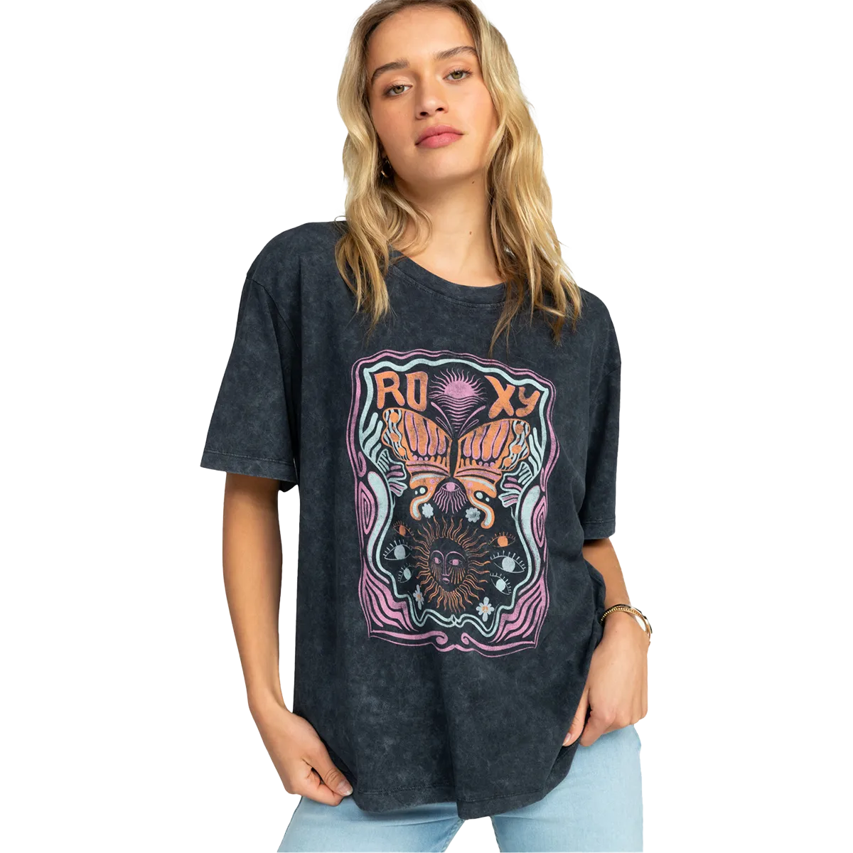 Women's Girl Need Love C Oversized Tee Italian Flair Aerated Seam Placement
