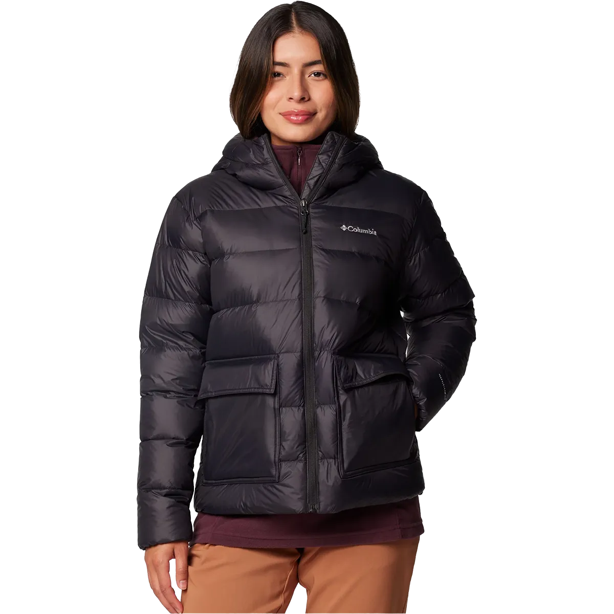 Women's Harmony Falls Hooded Down Jacket DoubleStitchReinforcement
