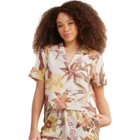 Women's Idle Camp Shirt Short Sleeve Story Mood