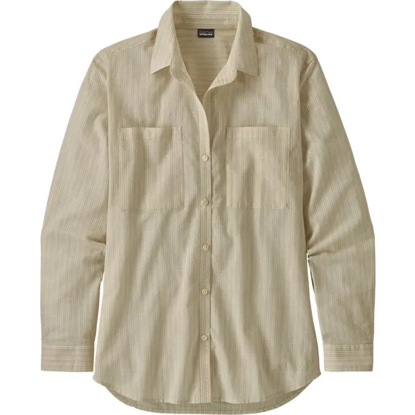 Stretchable Fabric Women's Lightweight A/C Buttondown
