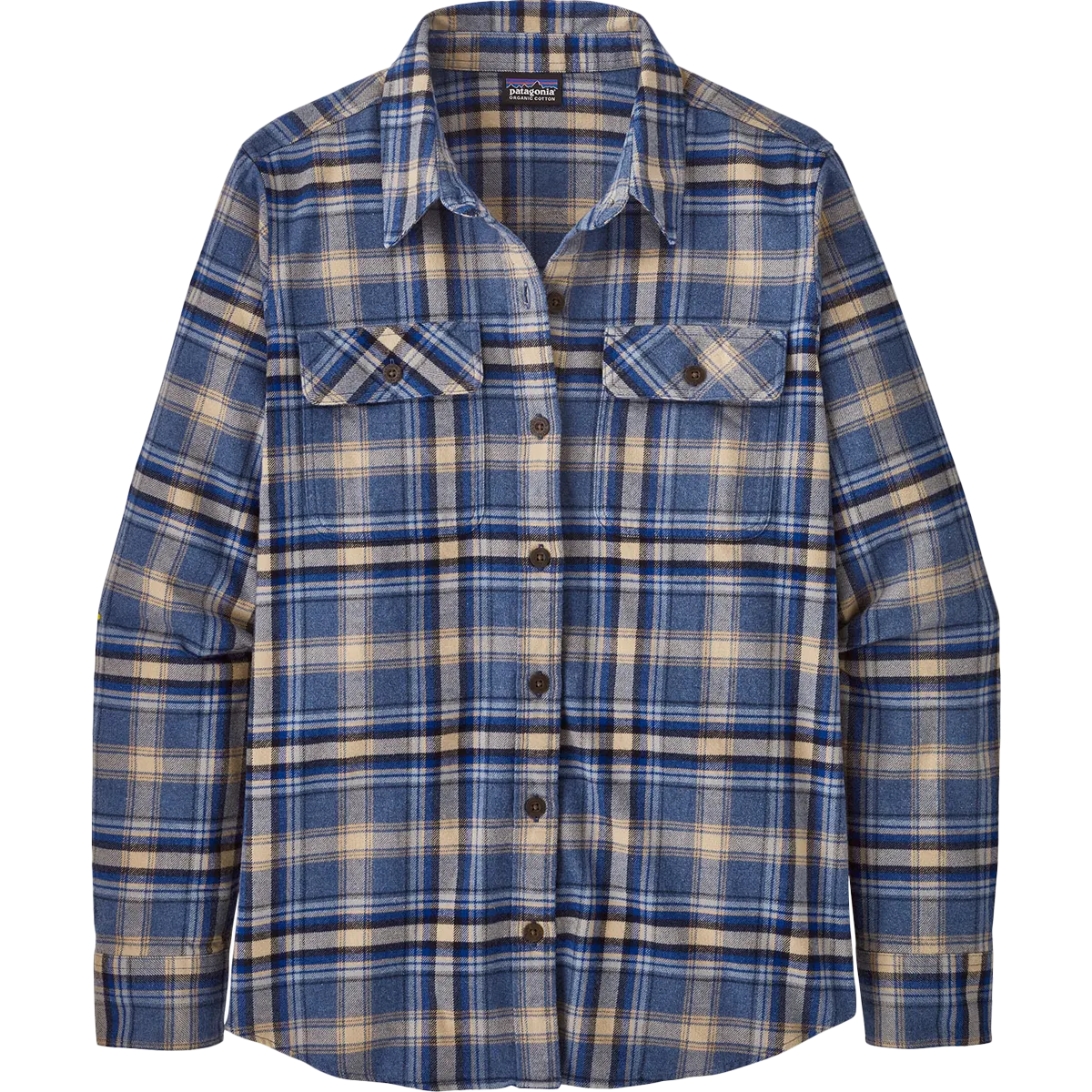 Women's Long Sleeve Midweight Fjord Flannel Shirt NonBindingEdges Joy Ease