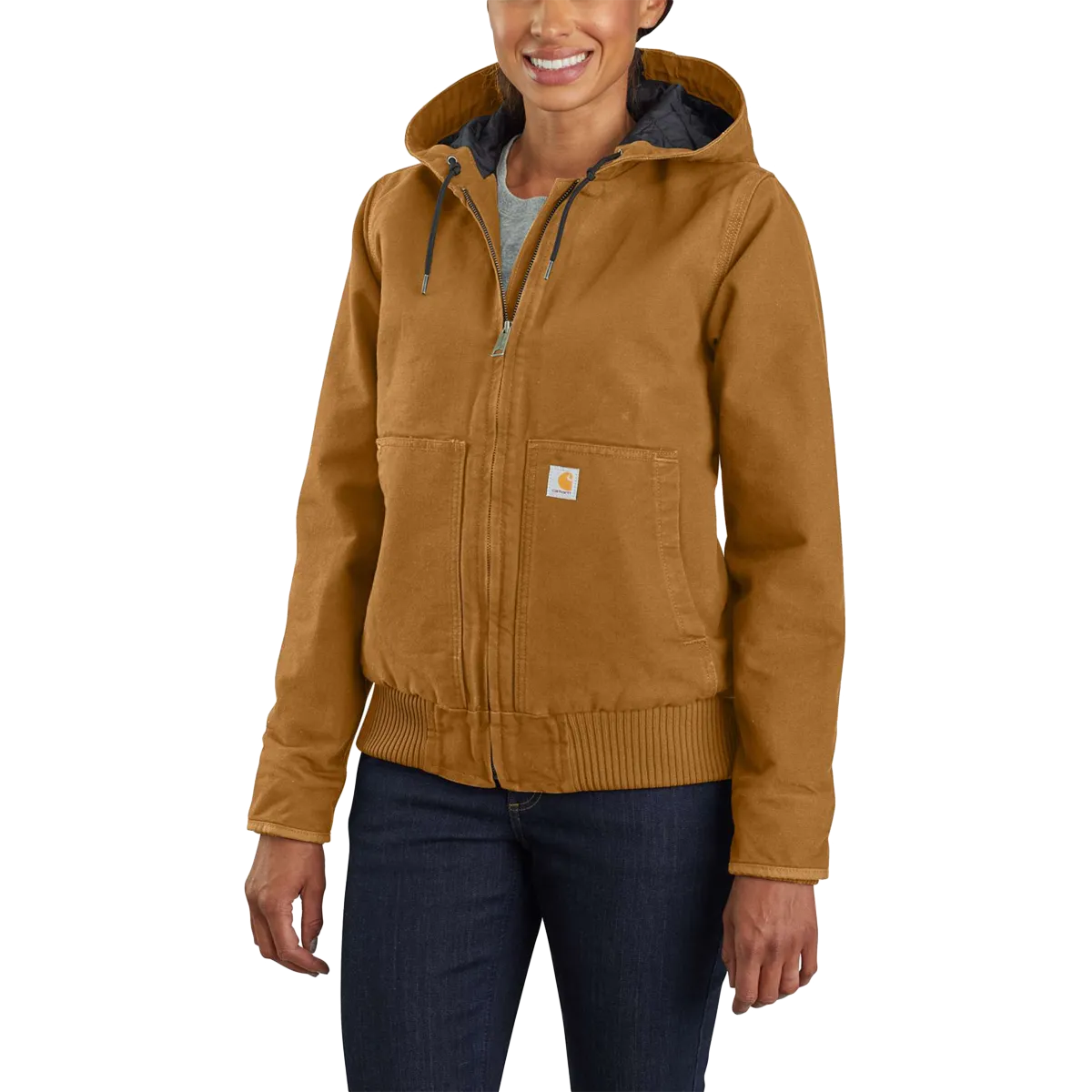 Modular Attachment System Women's Loose Fit Washed Duck Insulated Active Jac