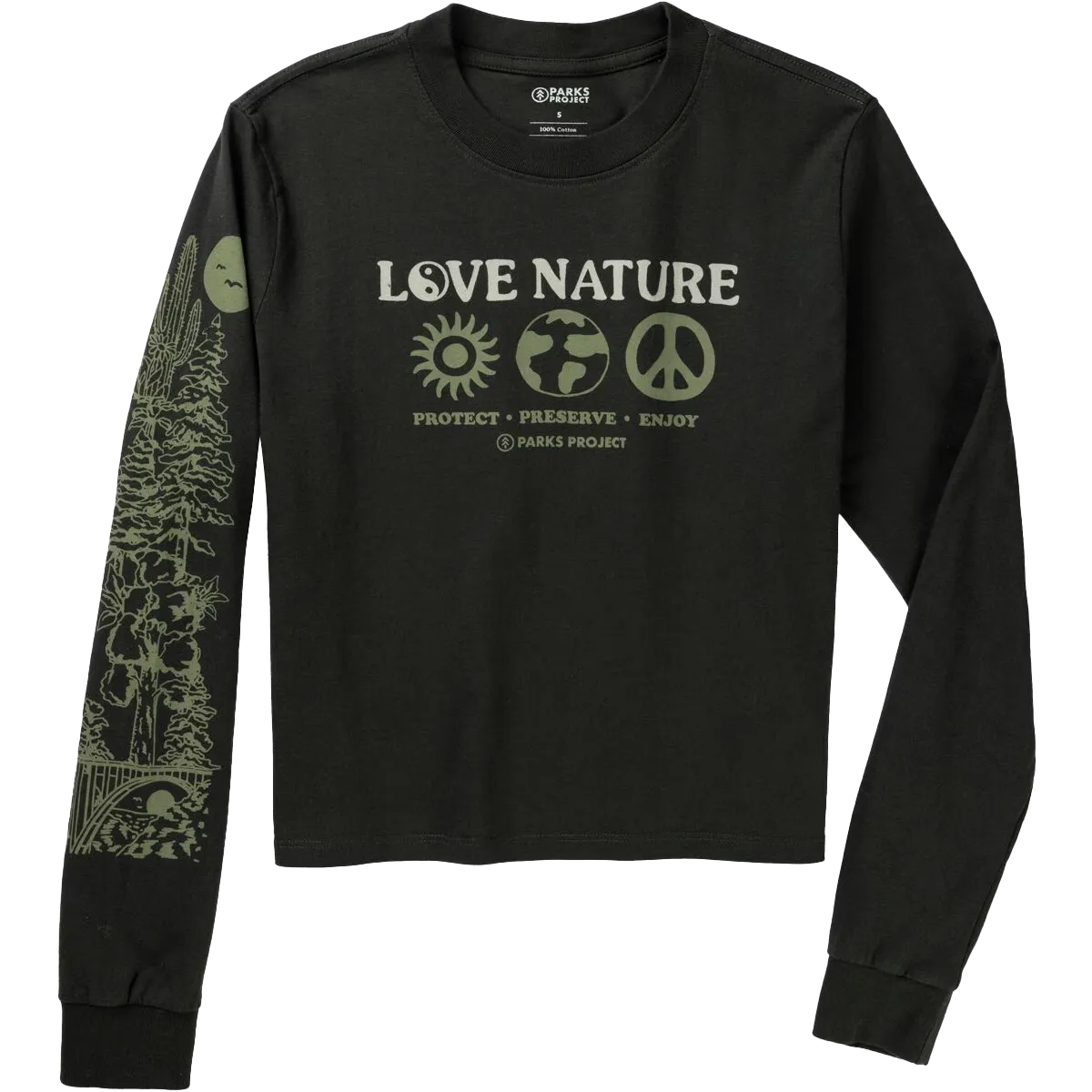 Day Off Women's Love Nature Boxy Long Sleeve