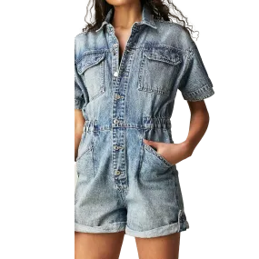 Flexible Material Women's Marci Cuffed Shortall