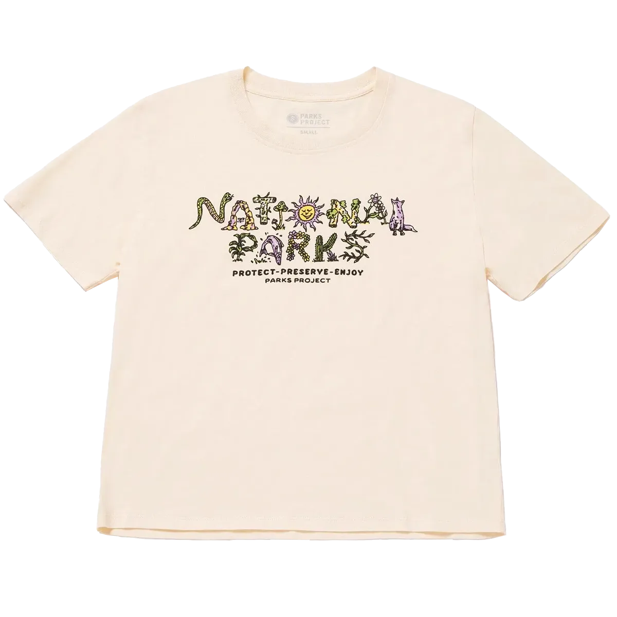Women's National Parks 90s Doodle Tee Myth Glow