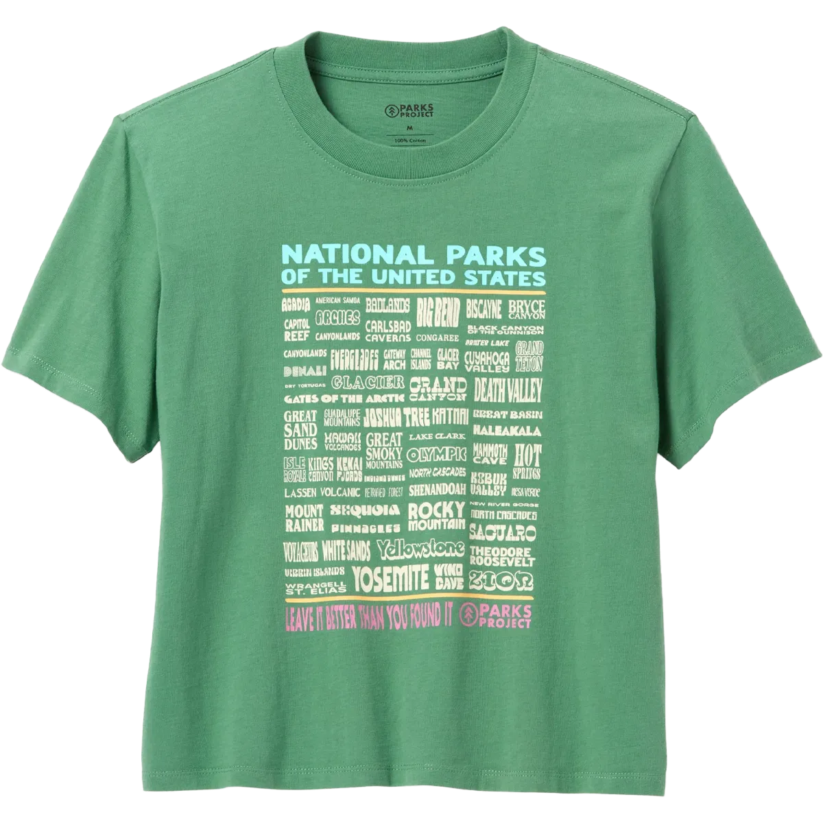 AbrasionFreeZone WeightlessLayeringPiece Women's National Parks Lineup Boxy Tee