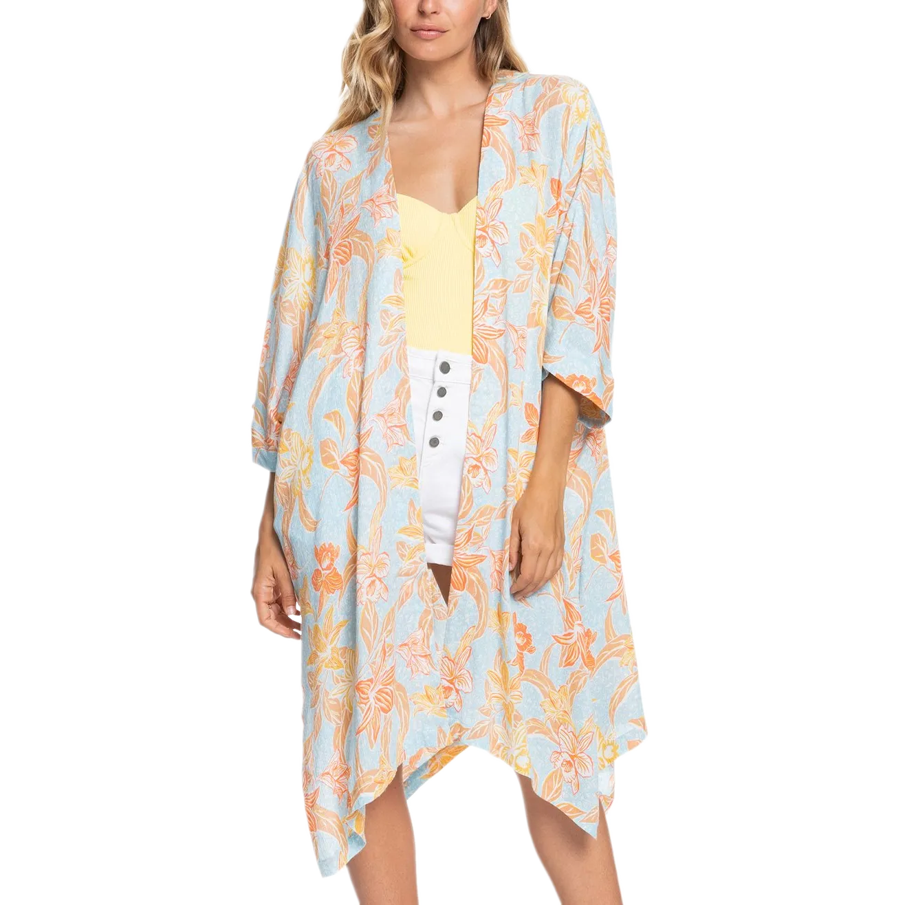 Thick Fiber DoubleLayered Fabric Women's Rebel Sun Kimono