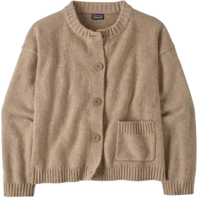 Women's Recycled Wool Sweater Jacket Thick Glow FadeResistant Dye