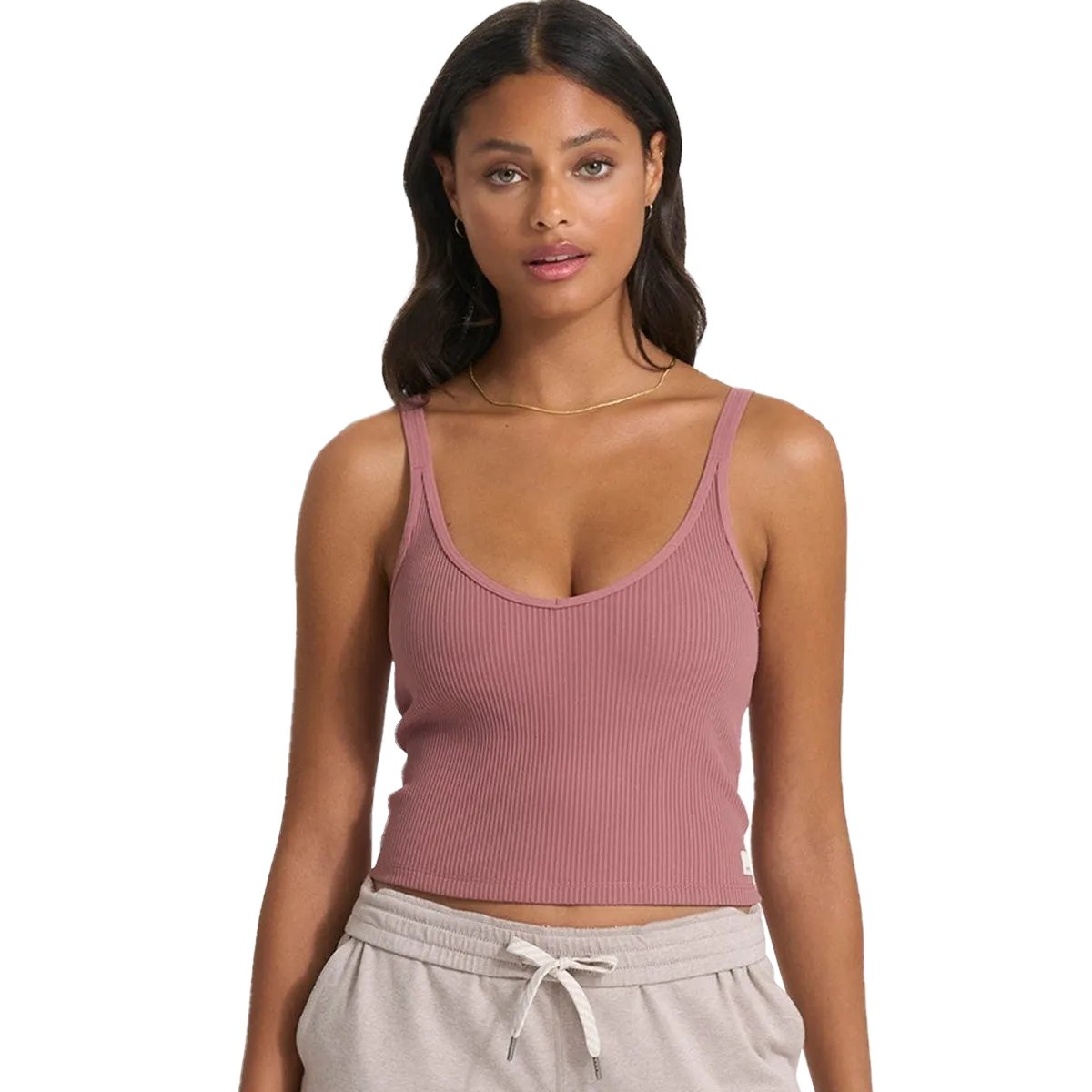Women's Rib Crop Tank casual fun
