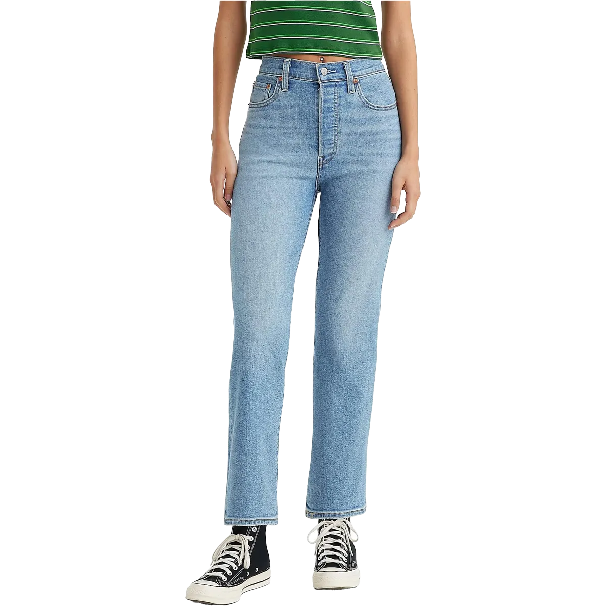 Women's Ribcage Straight Ankle HighDensityWeave