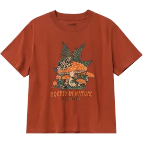 WrinkleResistant Women's Rooted in Nature Ferns Boxy Tee