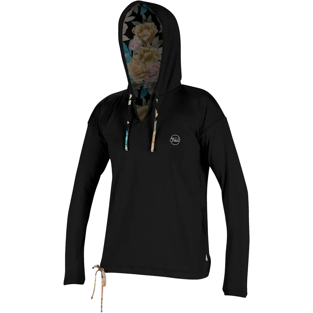 Women's Side Print Long Sleeve Hoodie Leader Core FlexibleElasticity