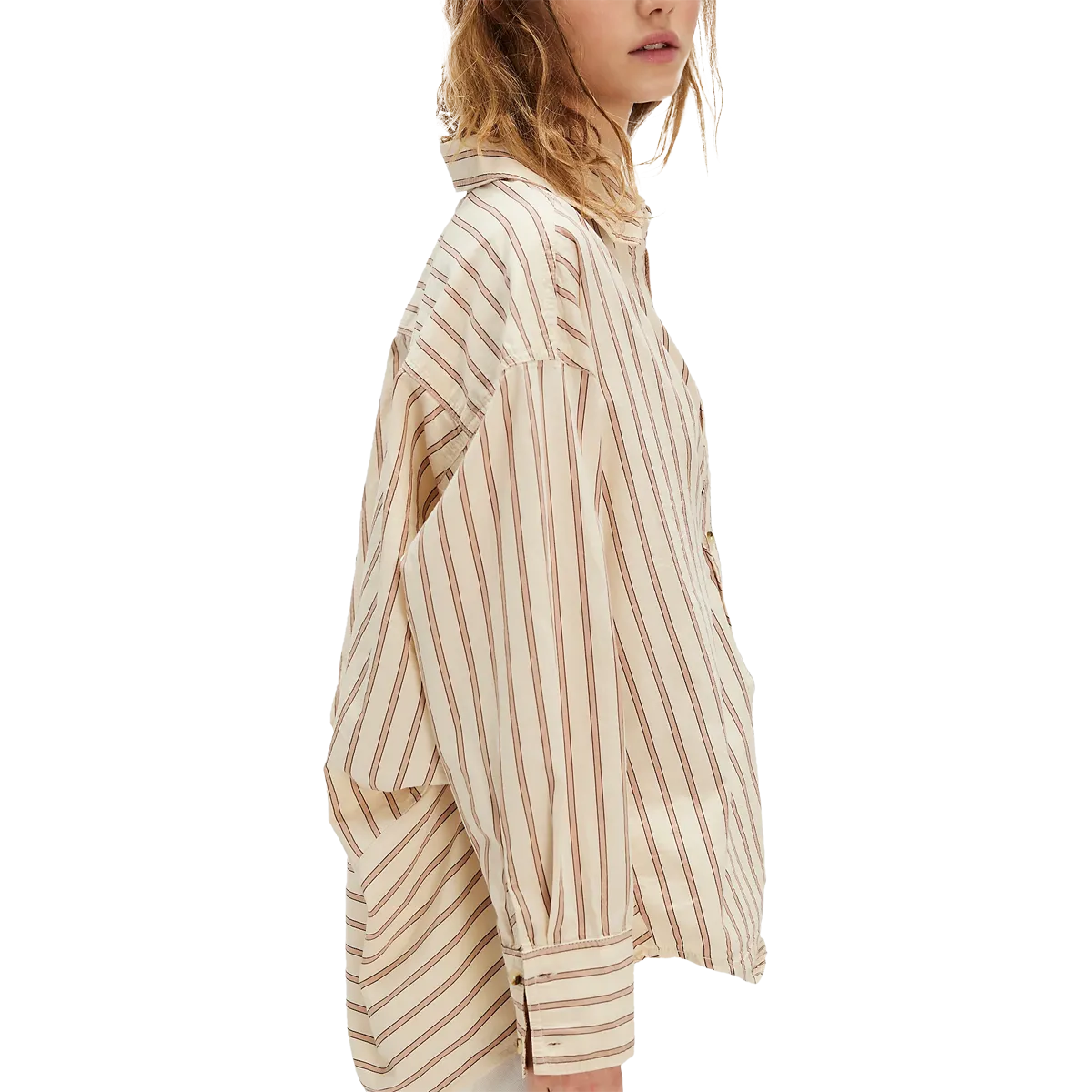 Women's Striped Varsity Vibes Shirt Dynamic Glow Road Look