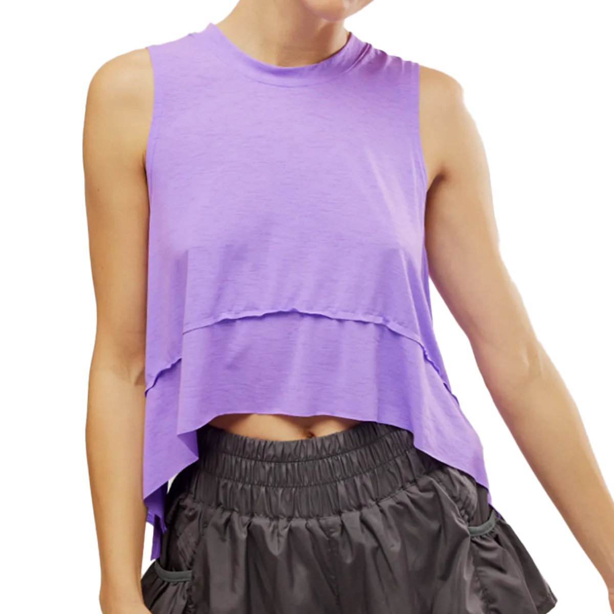 Women's Tempo Tank NonSlipTrim DoubleLayeredHem