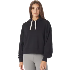 WindResistantWeave Women's Vintage Oversized Crop Hoodie