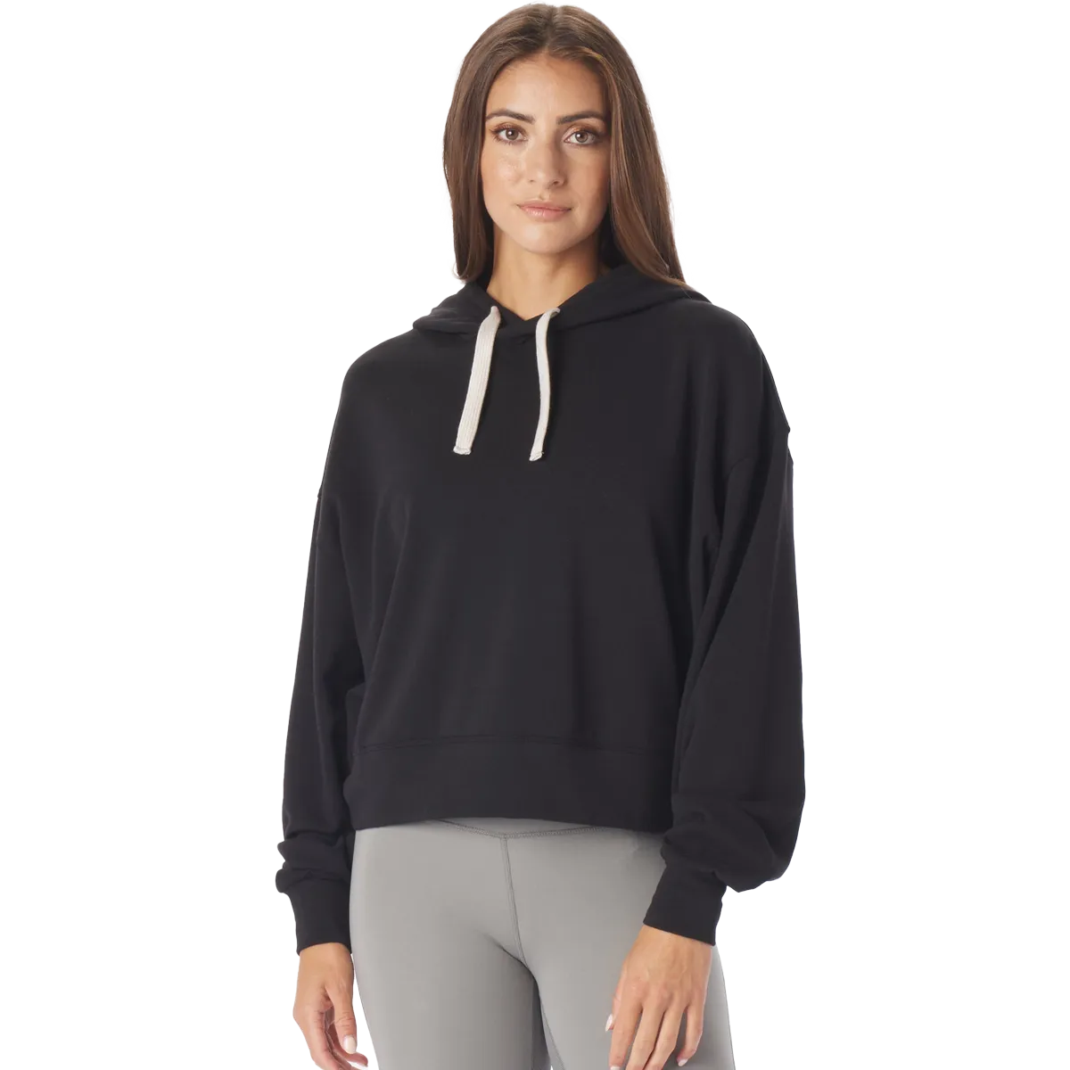 HypoallergenicMaterial Urban Pulse Women's Vintage Oversized Crop Hoodie