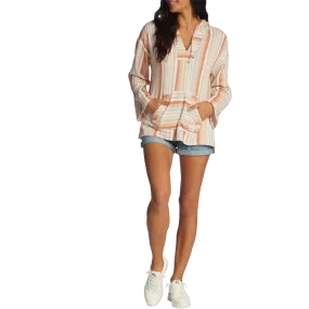 Women's Waves and Rays Hoodie Fantasy Glow WrinkleResistant Fabric